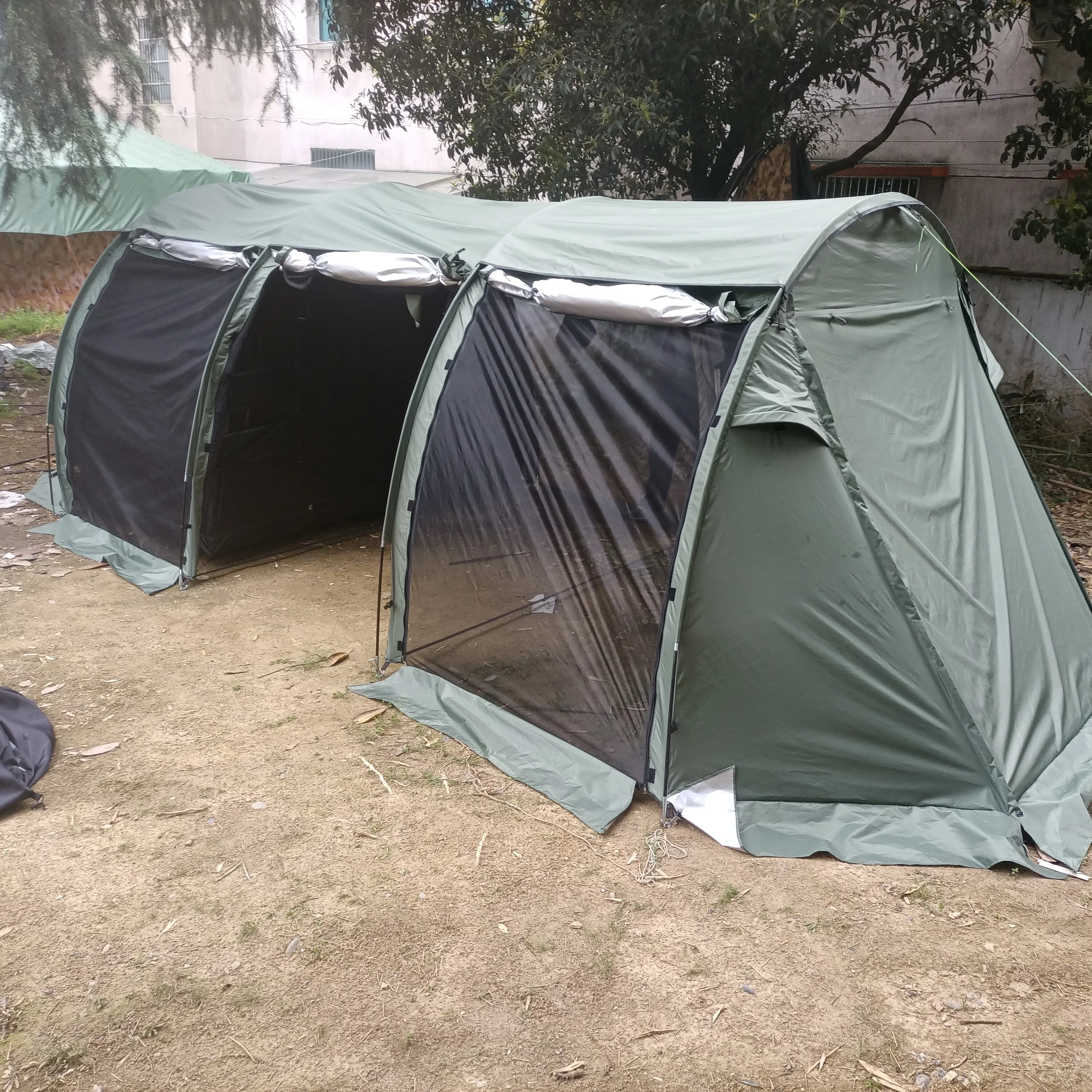 Hot sale 8-10 people dome tunnel tent, with 1 indoor tent, with 2 halls 4