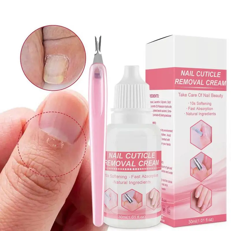 Cuticle Softener For Nails Cuticle Remover Kit 30ml Instant Fast Absorption Gentle Softening Cuticle Remover Cream Maintain