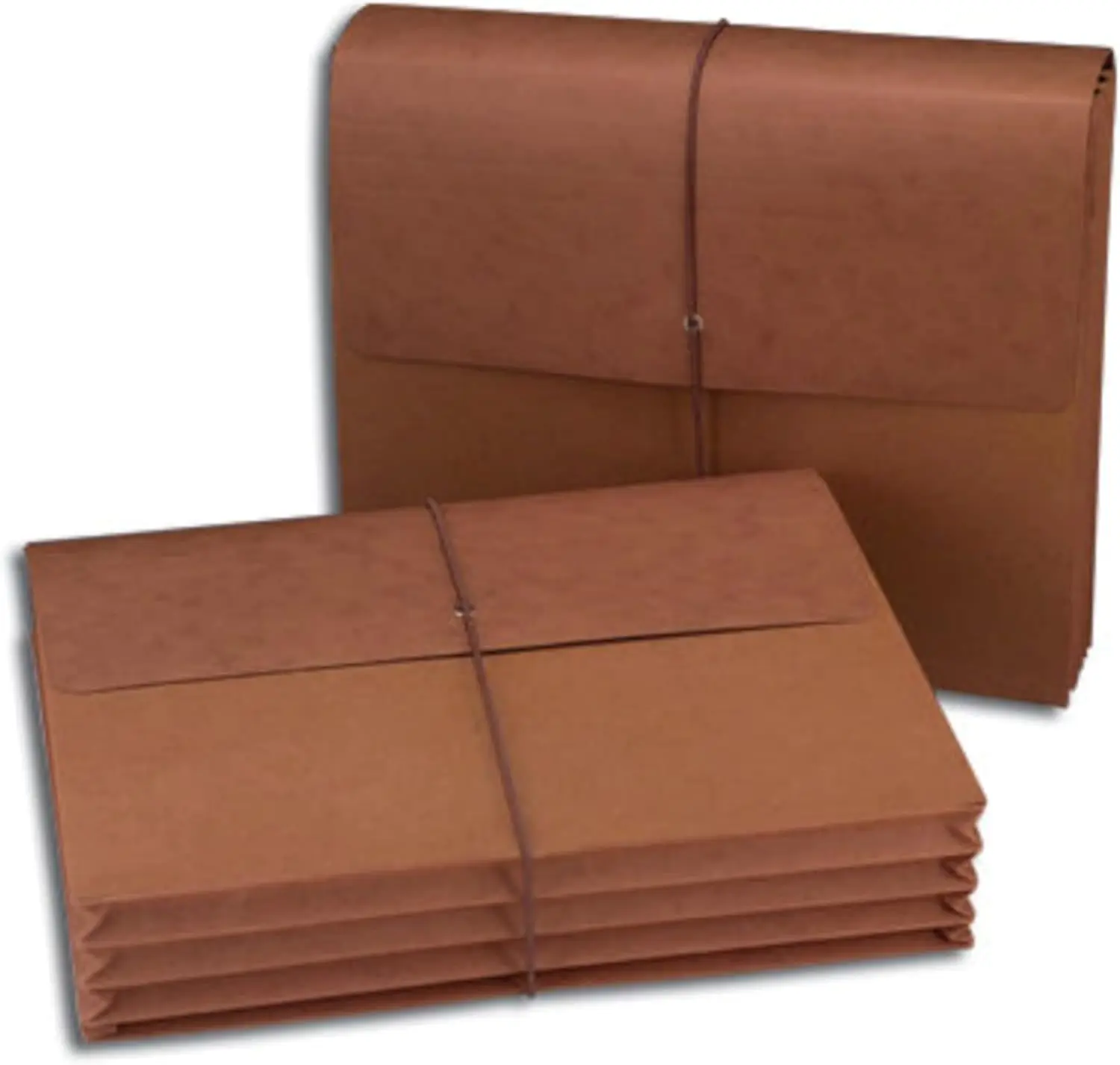 

Letter Size Expanding File Wallet with Flap & Cord Closure, 3.5" Expansion, 10-Pack for Document Storage