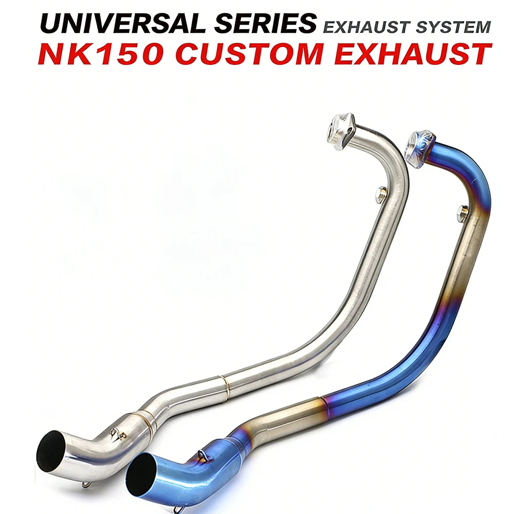 

slip-on Motorcycle Muffler Exhaust Escape NK250 NK150 Full System Front Middle Pipe For CF NK250 NK150 400NK 650NK 250SR