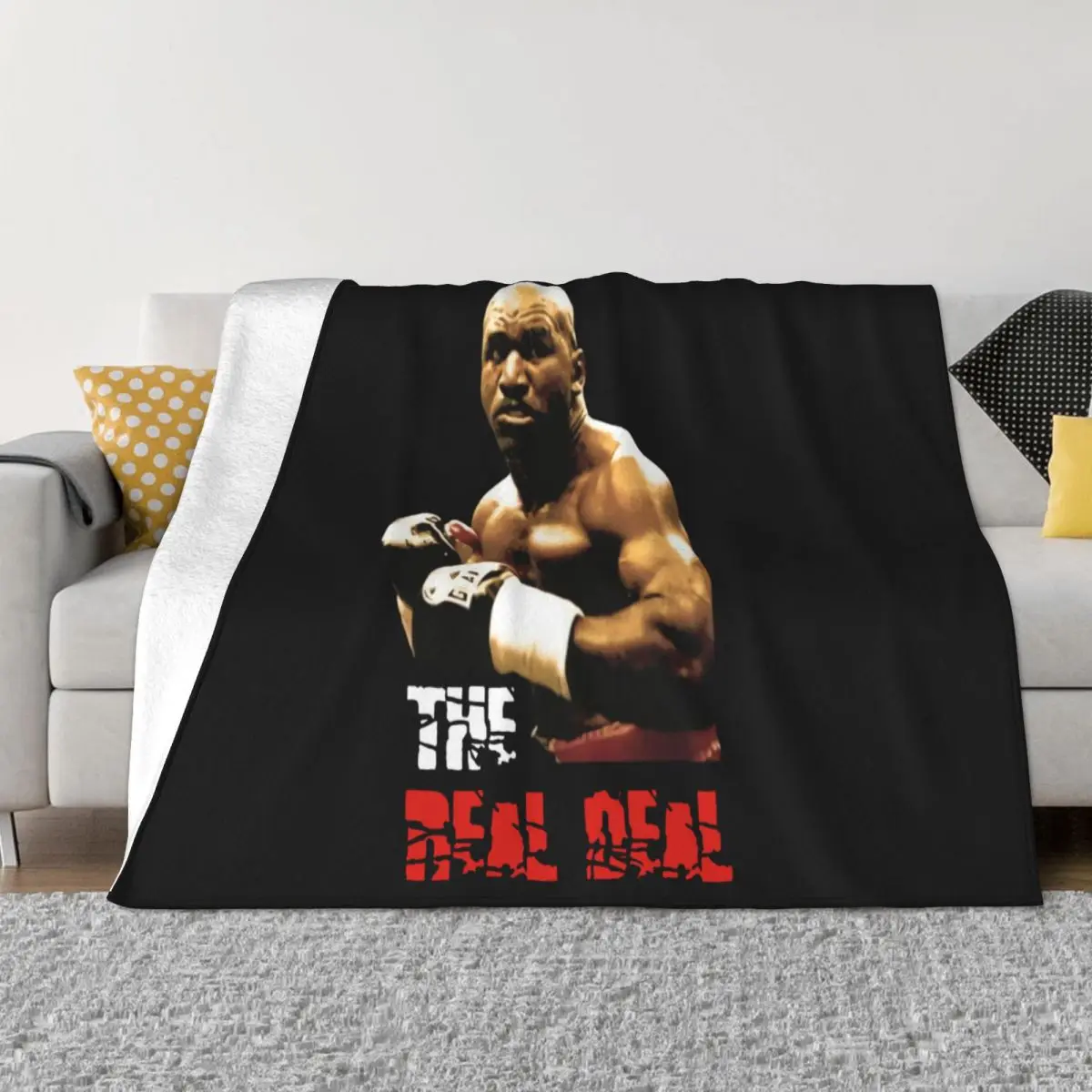 Evander Holyfield Real Deal Boxing Baseball Baseball Hats Women Men Pure Gift Throw Blanket