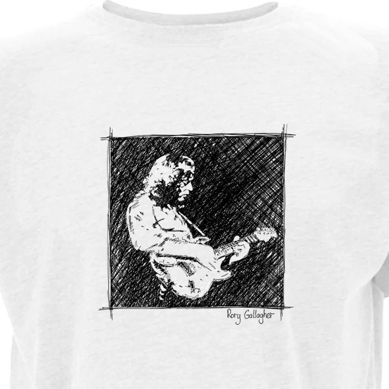 

Rory Gallagher,Blues_Country, Rock, The Guitarists,Rory Gallagher_00000794- hand-drawn pattern T-shirts for both men and women i