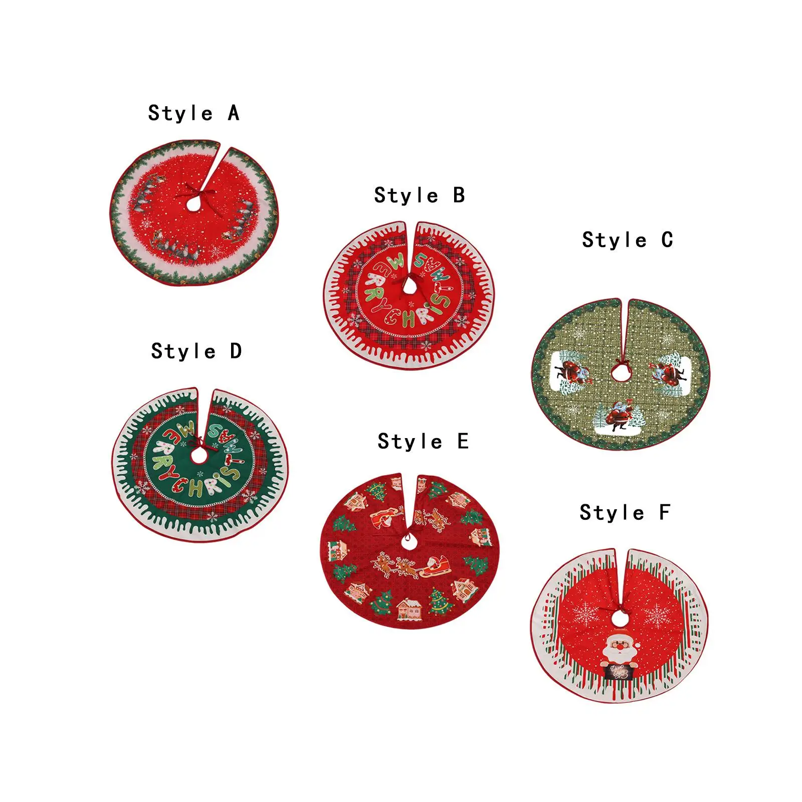 Christmas Tree Skirt 90 cm Christmas Tree Decoration for Farmhouse Entrance