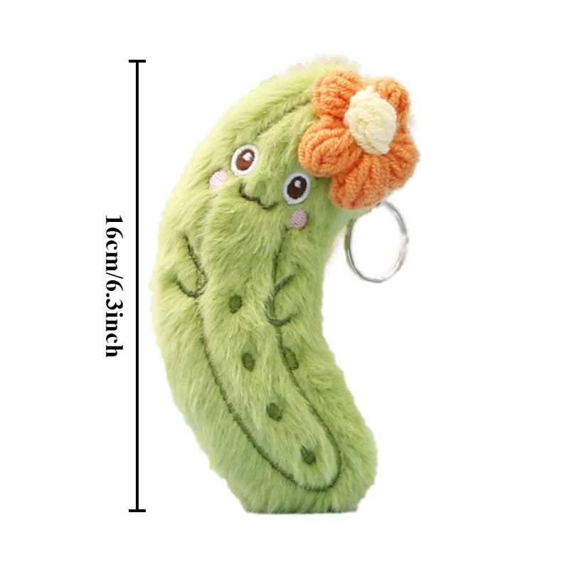 Peluche Figurina di verdure e melone Simpatico e adorabile Borsa per bambola Decorazione Portachiavi per bambola Piccolo ciondolo Portachiavi divertenti