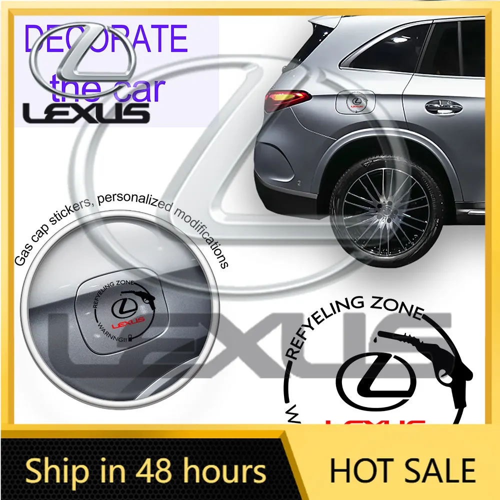 

Emblems Car Badge Vinyl Film Decal Fuel Tank Cap Decor Sticker Accessory For Lexus CT200h NX300h RX300 RX330 EX300h F Sport IS R