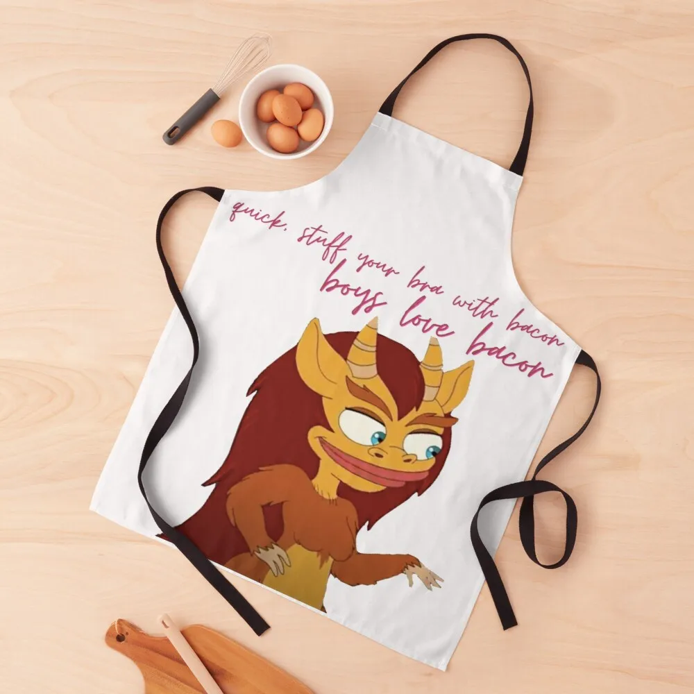 

connie quote big mouth Apron customizable apron Kitchen and household goods