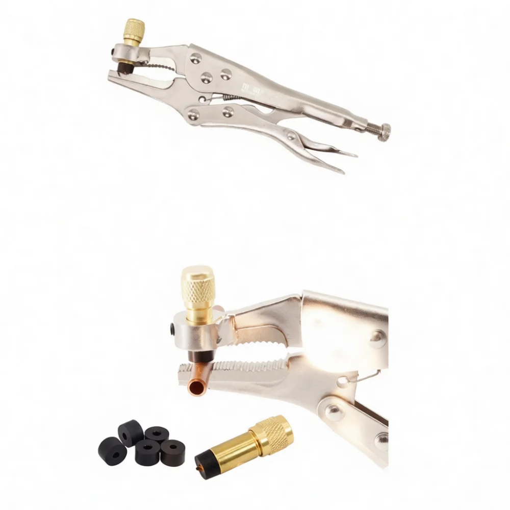 Handheld Hydraulic Press Tool CT308 Refrigeration Pipe Crimper HVAC Professional Repair Equipment Copper Tube Seal Maintainer
