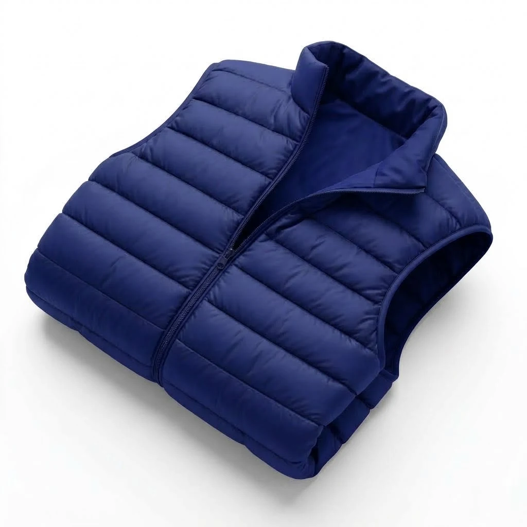Autumn Men's Casual Vest Zip Stand Neck Sleeveless Jacket Winter Warm Padded Coats for Men Outerwear Tops Lightweight Outerwear