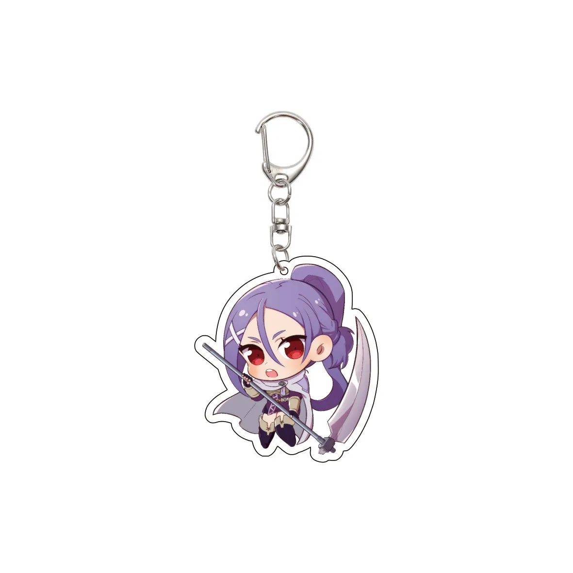 55MM Anime Sword Art Online Keychain Alice Synthesis Kirigaya Kazuto Yuuki Asuna Key Chain Acrylic Model Plate Christmas Gifts view 6
