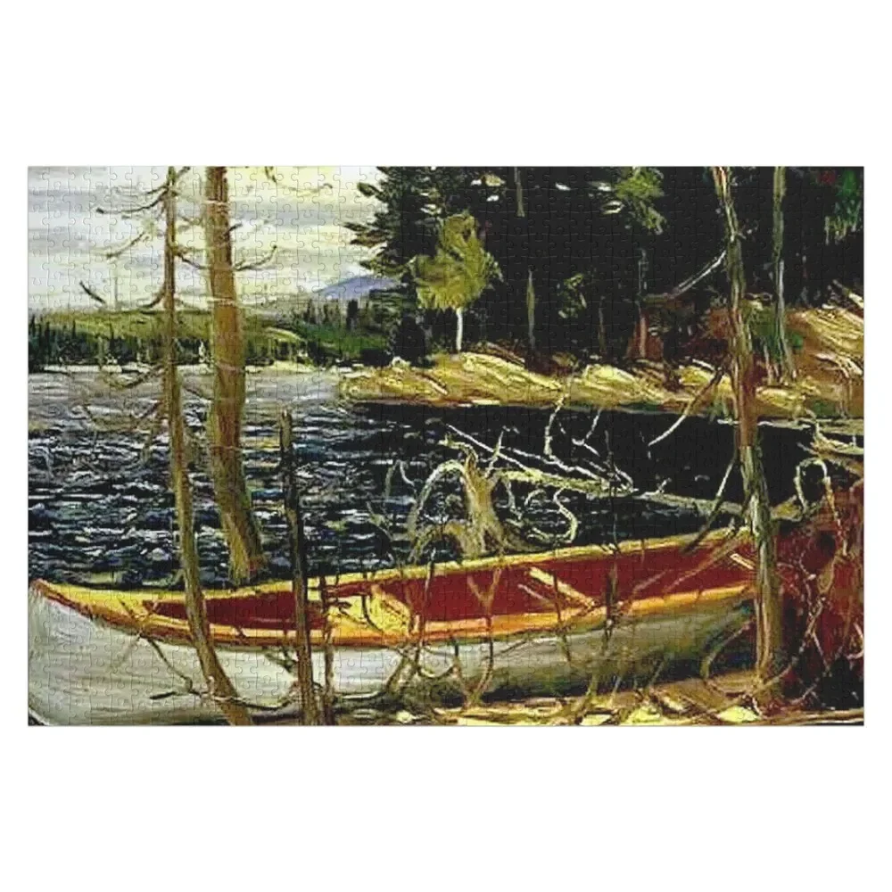

THE CANOE: винтажный пазл Tom Thomson Algonquin Park с художественным принтом 1917 года, пазл на заказ для детей