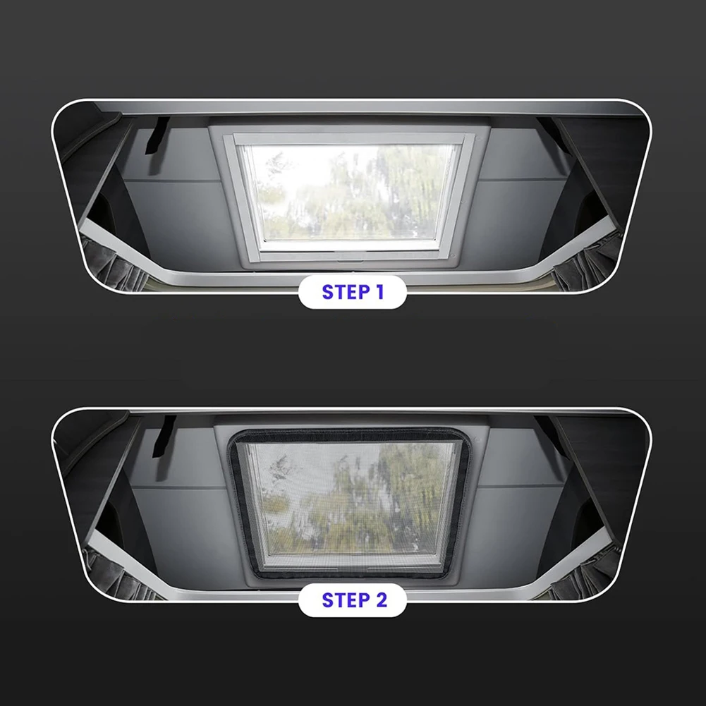 RV Skylight Breathable Mesh Screen with Medium Mesh Density for Fresh Air and Insect Protection