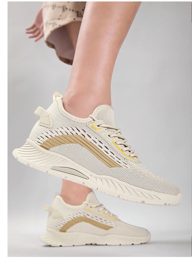 Breathable Lightweight Durable Soft sole Anti slip Comfortable Casual height increasing shoes Increase by 4/6/8/10 centimeters