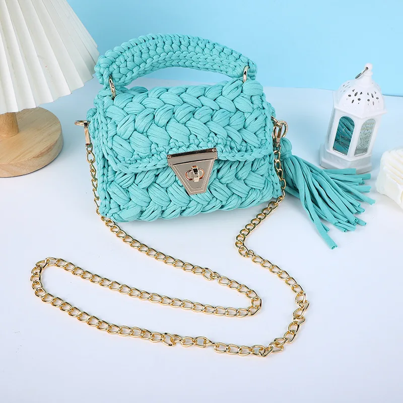 2024 Women\'s Bag Hand-knitted Crochet Finished Explosive Crossbody Bag Fashion Women\'s Bag tote bags luxury designer handbag