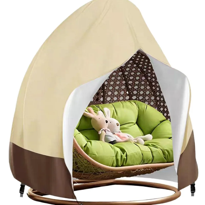 

Hanging chair cradle outdoor hanging chair family rocking chair lazy bedroom courtyard double waterproof cover