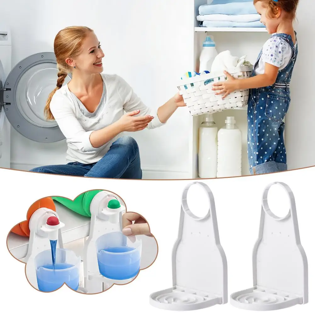 

Laundry Detergent Universal White Organizer Soap Dish Holder Drip Fabric Spill Softener Collector Cup Accessories Rack R7X2