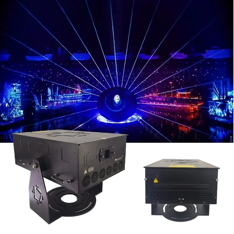 Outdoor 50W IP65 Waterproof High Power 3D RGB Full Color Animation Pattern   Projector for Building Landmark