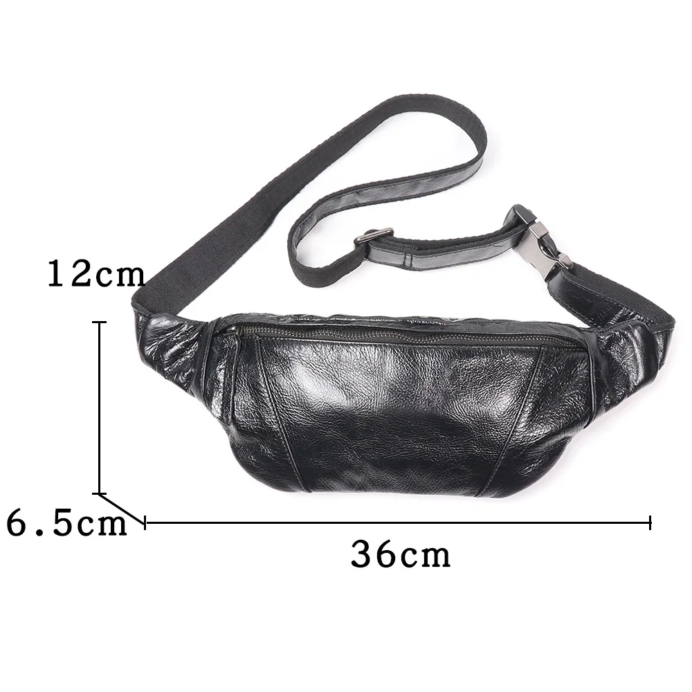 Men's Genuine Leather Crossbody Bag (Top Grain), Large Capacity Chest/Shoulder Bag, Travel Casual Phone Bag