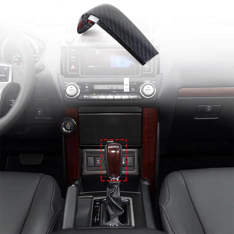 

For Toyota Land Cruiser Prado 2010-2017 Car Center Control Exhaust Head Protective Cover True Carbon Fiber Automotive Parts