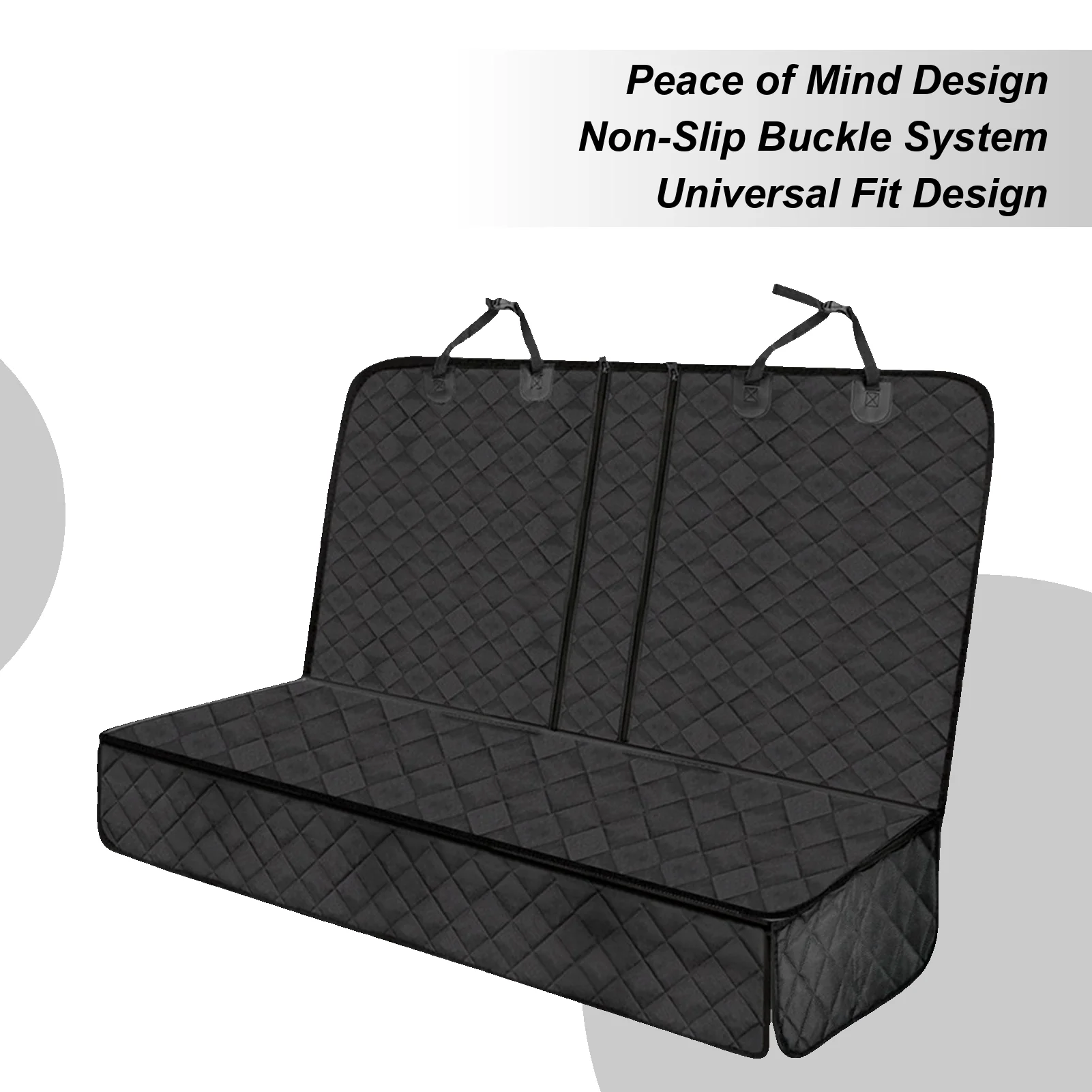 

Dog Car Seat Cover Waterproof Adjustable Strap Mat Seat Cover For Dogs In Car For RV Sedan Truck Vehicle Automotive Interior