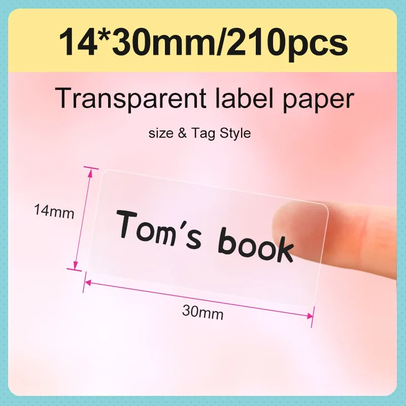 NiimBot D11 White/color/transparent Label Printing Paper Name Sticker Waterproof Self-adhesive Cartoon Label Paper