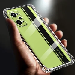 Thickened Airbag Shockproof Clear Soft Tpu Phone Case RMX3370 For Realme GT Neo2 case 5G Transparent Back Cover 6.62