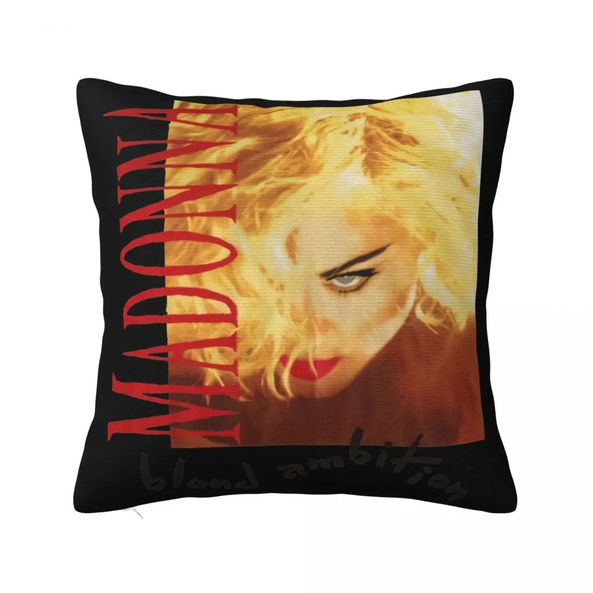 Vintage 1990 Madonna Blond Ambition World Tour Band 90S High Quality Streetwear New Print Pillow Case