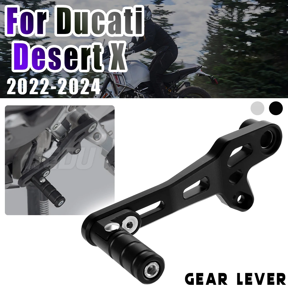 

Для Ducati Desert X 2022 2023 2024, алюминиевый рычаг переключения передач для мотоцикла, регулируемый складной рычаг переключения передач DesertX, рычаг педали переключения передач