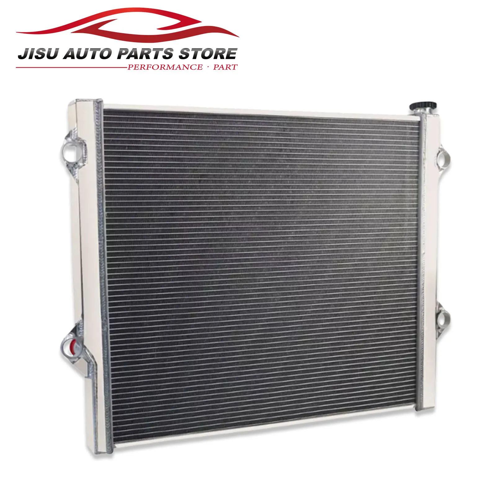 2-ROW Radiator aluminium + kipas Fit 2002-2009 Toyota Prado 120 Series 3.0L Turbo Diesel 1KZ-TE