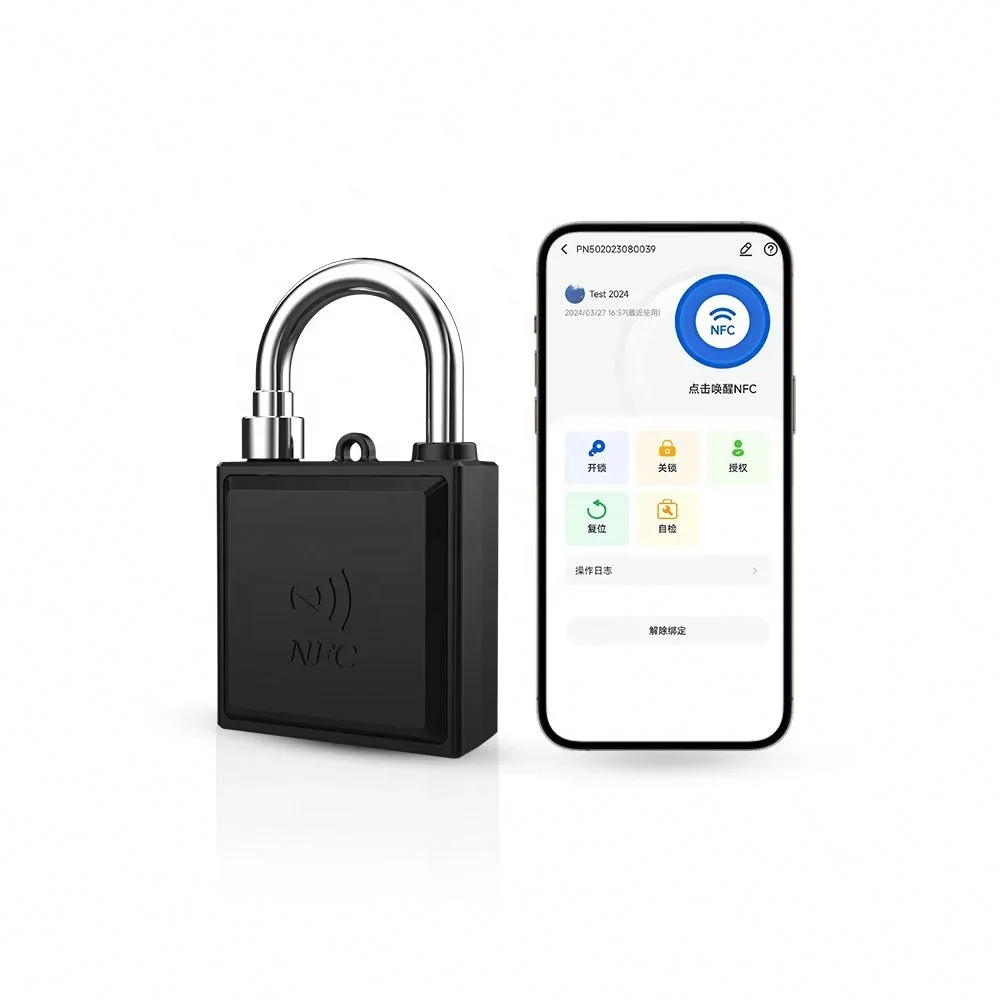 New Technology NFC Smart Padlock Unlock without Battery Power Supply