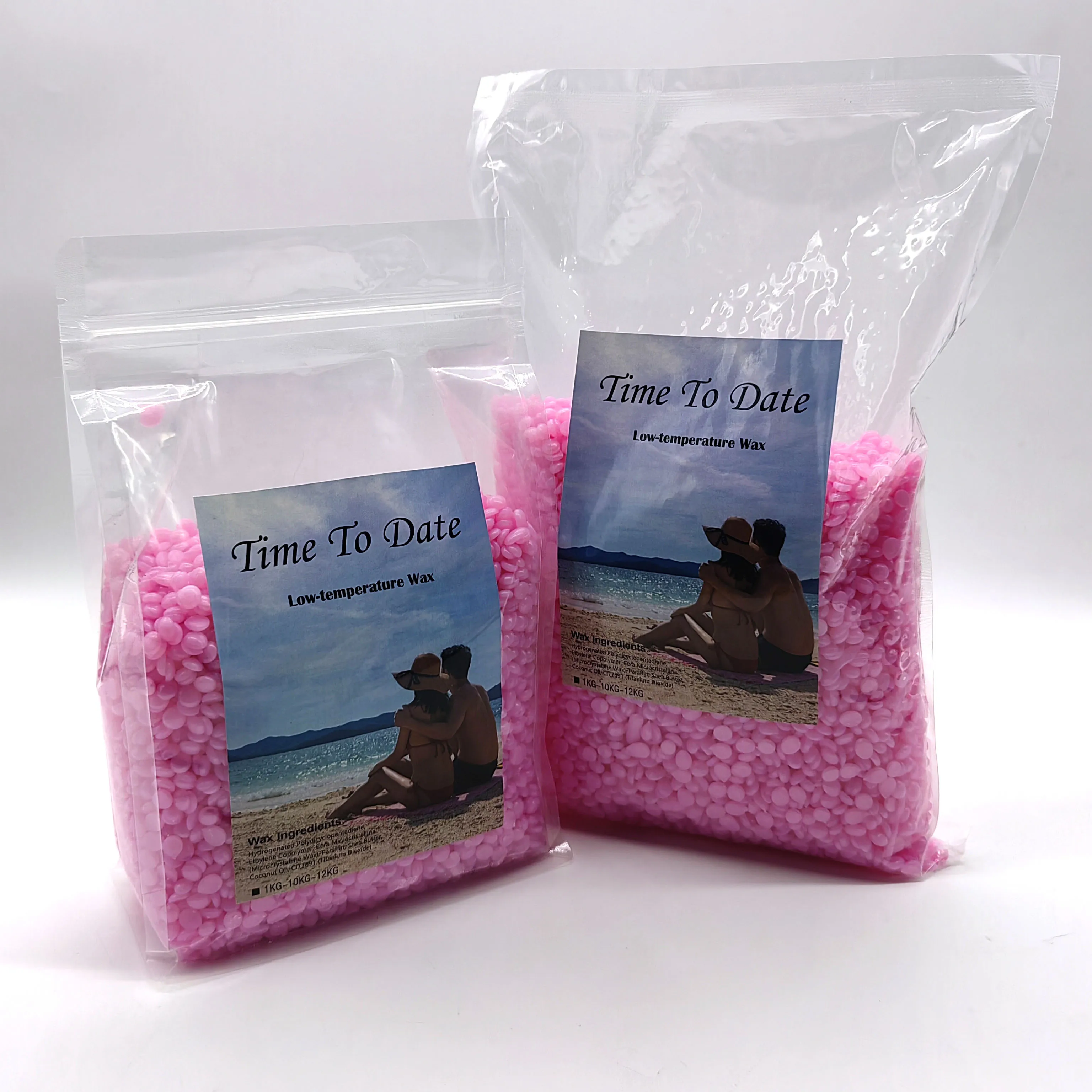 1kg 2.2Lb Rosin-free shimmer pink Wax strong elasticity no allergic Premium Formula Brazilian Hard wax Beads thin Hair Removal