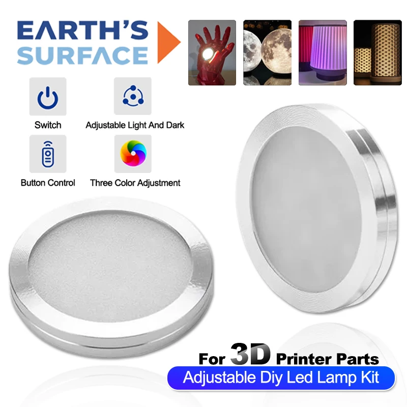 

3D Printer Parts for Bambu Lab H2D X1C P1S A1 Mini Led Lamp Kit 001 Hardware Warm White DC 5V Adjustable Light Kit Without Shell