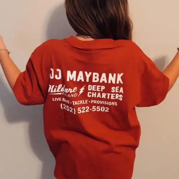 JJ Maybank Outer Banks Kildare Charters T-Shirt – Detail 3