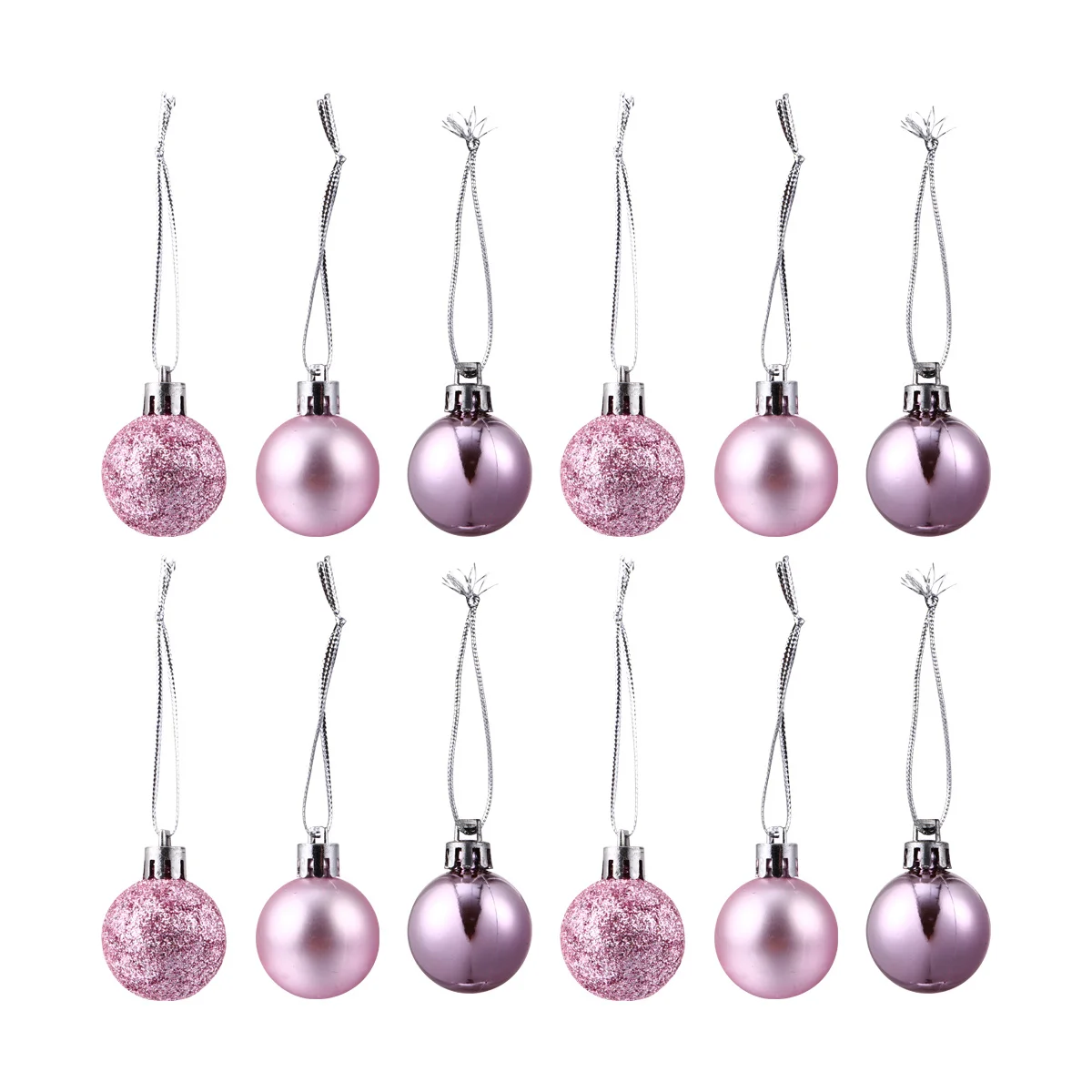 

48Pcs Christmas Ball Ornaments Reusable Lightweight Hanging Decor Plastic Safe for Home Cafe Store Mall Christmas Balls