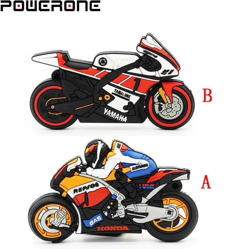 POWERONE Wholesale Motocycle USB flash drive cool moto pen drive moto memory stick pendrive 4GB 8GB 16GB 32GB 64G usb stick gift