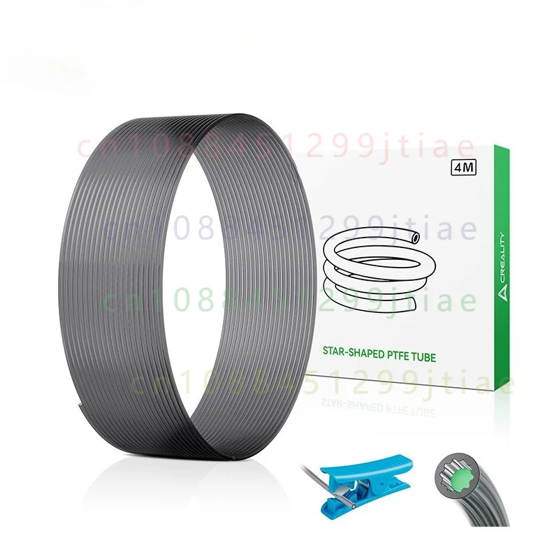FOR Creality PTFE Tube 4m 3D Printer Accessories, LowResistance StarShaped Inner