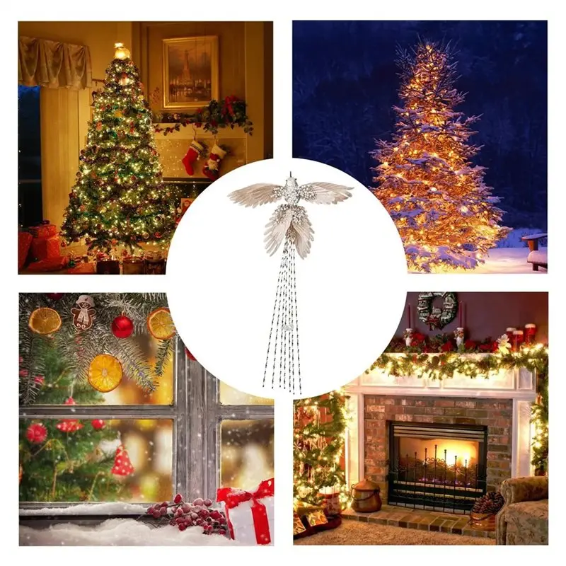 Fresh Christmas Artificial Bird Realistic Glitter Hangable Decoration For Wreaths Mantel Tree For Yards Balconies