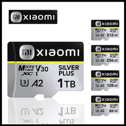 Карта памяти Xiaomi SD 1 ТБ 512 ГБ Ultra Micro SD Card 128 ГБ 256 ГБ U3 V30 4K Full HD TF Флэш-карта для телефона Компьютер