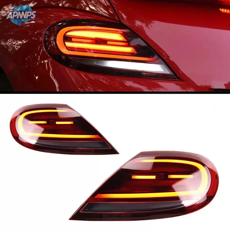 

Пара задних фонарей в сборе для Beetle 2013-2014-2019, светодиодные задние парковочные фонари, указатели поворота, стоп-сигналы, резервный фонарь