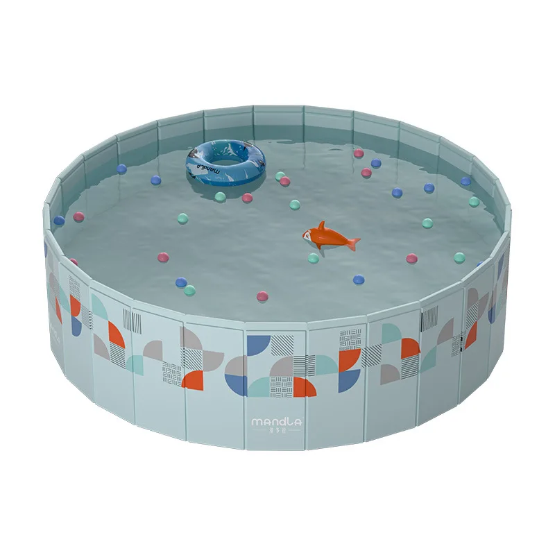 No Inflation Foldable Pool for Home, Outdoor Wading Pool for Kids, Portable Toy Swimming Pool, Family Splash Pool