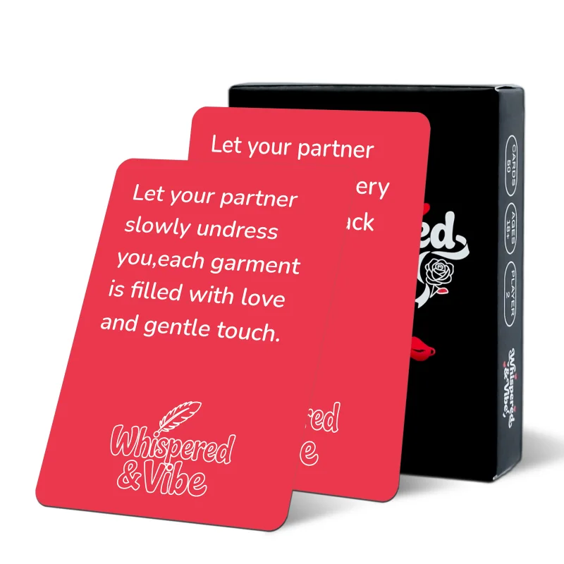 Couple Game Cards, Romantic Interactive Challenge Card Game for Date Night, Valentine Anniversary Gift for Lovers