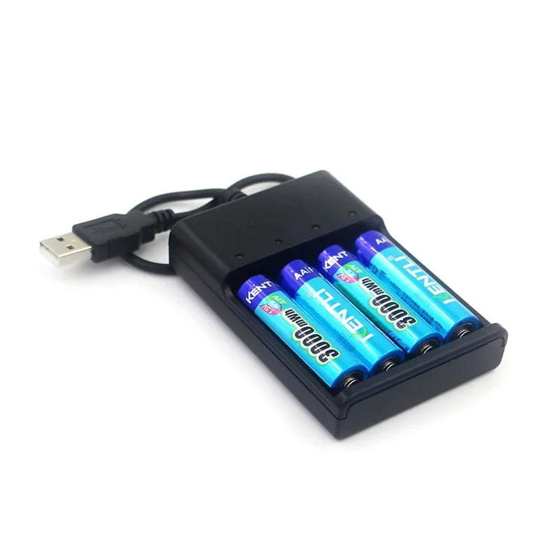 1.5V AA 3000MWH Rechargeable Lithium Battery Mouse Remote Control Battery and AA AAA Charger