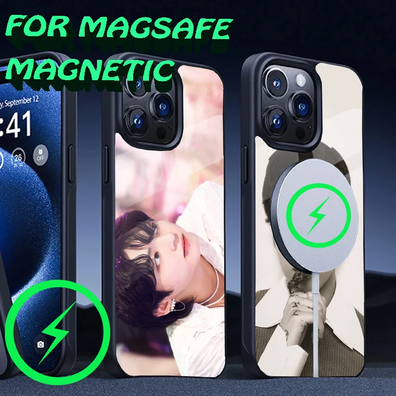 Korea E-Euphoria J-Jungkook-K-KPOP Phone Case For iPhone 16,15,14,13,12,11,Plus,Pro,Max Mini Magsafe Magnetic Wireless Charging