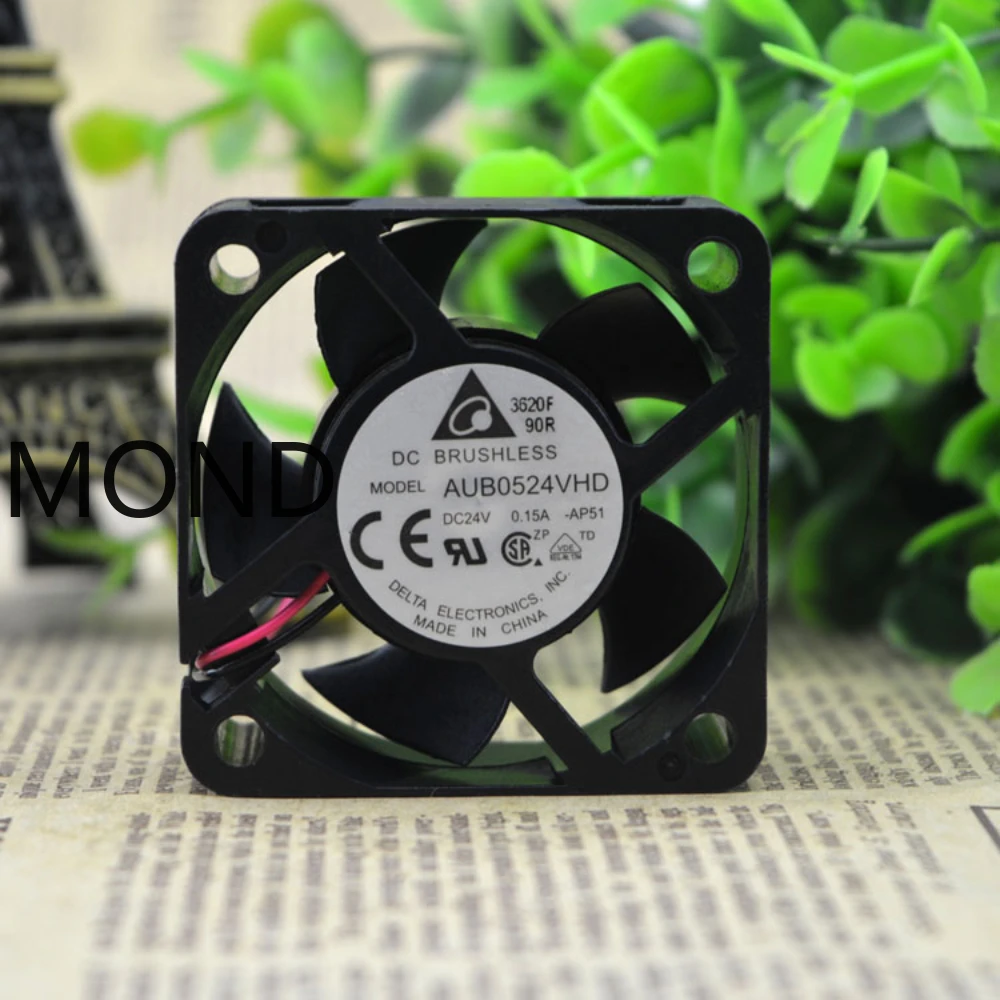 AUB0524VHD 5020 24V 0.15A 2 wire  DELTA frequency converter fan 3-wire