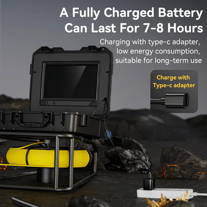 مصنع الجملة OEM أنابيب الصرف الصحي الصناعية Borescope كاميرا IP68 مقاوم للماء شاشة 10 بوصة رخيصة المنظار كاميرا تناظرية #2