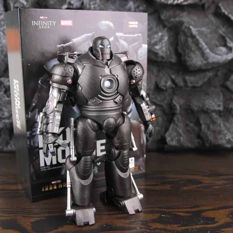 

Marvel The Avenger Classic Iron Man Iron Monger Action Desktop Model Sculpture Ornaments Rotatable Handmade Holiday Gift Toy