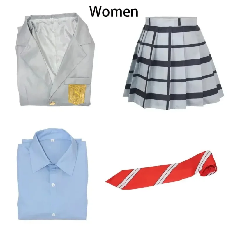 CyMiyazono Kaori Cosplay Costumes Your Lie in April Arima Kousei Synthetic  Pants Coat Jacket Skirt School