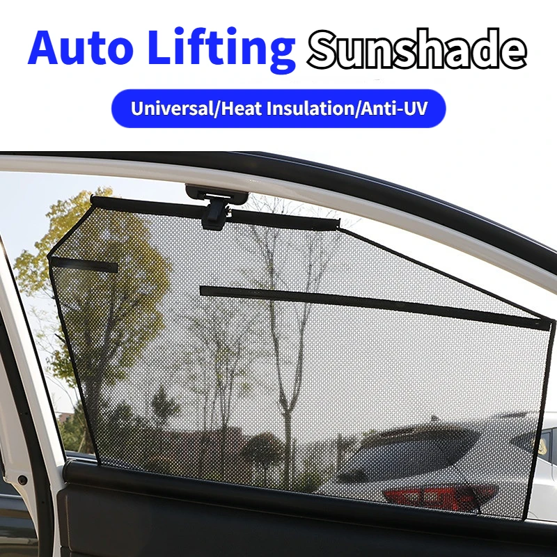 Auto Retractable Car Side Sun Curtain Universal UV Protection Light Blocking Board Car Window Sunshade Driving Accessories