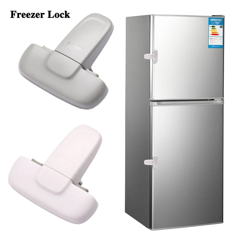 B27B Home Refrigerator Lock Refrigerator Freezer Lock Toddler Children Children's Cabinet Lock Safe Home