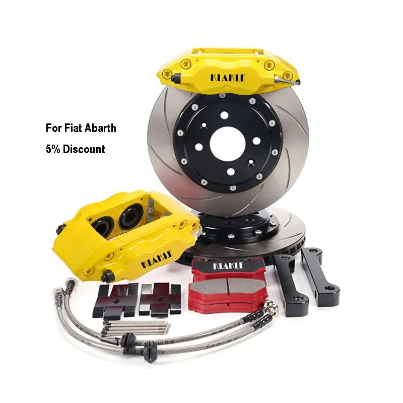 KLAKLE Casting Aluminum Modified Brake System 7600 Car Brake Kit For  Abarth 500 Rim 16