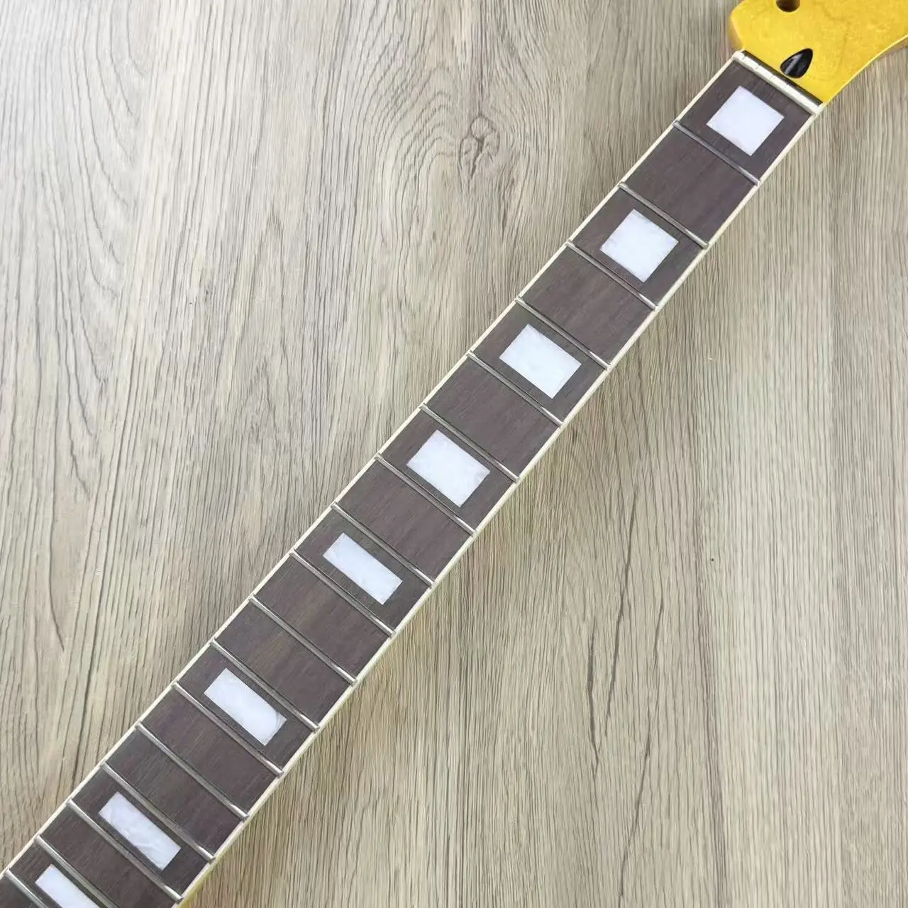 premium-tl-guitar-neck-with-22-frets-rosewood-fretboard-block-inlays-light-yellow-gloss